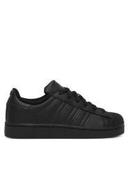 Adidas Sneakersy Superstar II C JH9983 Czarny. Czarne buty sportowe dziewczęce Adidas, bez wzorów, ze skóry, bez zapięcia. Za 299.99 zł.