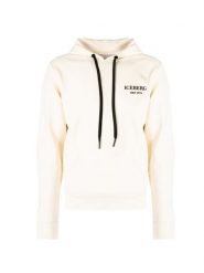 Iceberg Bluza "Hoodie" | E0206300 | Mężczyzna | Beżowy. Brązowe bluzy męskie Iceberg, m, bez wzorów, z bawełny, bez kaptura. W wyprzedaży za 589.00 zł.