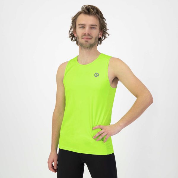 Tank top Rogelli Core. Żółte t-shirty męskie Rogelli, xl, bez wzorów, z materiału, eleganckie, bez kołnierzyka. Za 123.65 zł.