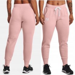 Spodnie dresowe dla kobiet Under Armour Rival Fleece Jogger. Czarne spodnie dresowe damskie Under Armour, xl, bez wzorów, z dresówki. Za 219.20 zł.