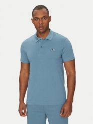 Lacoste Polo DH5522 Niebieski Regular Fit. Niebieskie koszulki polo męskie Lacoste, m, bez wzorów, z bawełny, bez ramiączek. Za 249.99 zł.