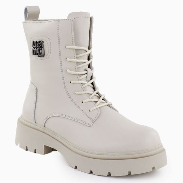Skórzane botki damskie workery beżowe Cambell 25-71300. Brązowe botki damskie Cambell, ze skóry, bez obcasa, bez zapięcia. Za 219.99 zł.