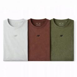 4F T-SHIRT MĘSKI KOSZULKA LIMITOWANA KOMPLET ZESTAW 3 SZTUKI 5XL M3947 SS26. Koszulki sportowe męskie 4f, m, bez wzorów, z bawełny, sportowe, bez kołnierzyka. Za 164.98 zł.