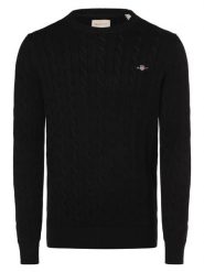 Gant Sweter Mężczyźni Bawełna niebieski, XL. Niebieskie swetry przez głowę męskie GANT, m, bez wzorów, z bawełny, bez kołnierzyka. Za 699.95 zł.