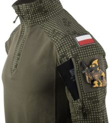 Helikon-Tex Bluza MCDU Combat Shirt® - ERDL/Olive Green. Zielone bluzy męskie HELIKON-TEX, m, bez wzorów, bez kaptura. Za 169.08 zł.