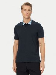 Emporio Armani Polo EM000571 AF20432 UB102 Granatowy Regular Fit. Niebieskie koszulki polo męskie Emporio Armani, m, bez wzorów, z bawełny, bez ramiączek. Za 469.99 zł.