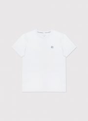 PAKO LORENTE – Biały gładki T-shirt Basic. Białe t-shirty męskie Pako Lorente, s, bez wzorów, z bawełny, klasyczne, bez kołnierzyka. Za 99.99 zł.