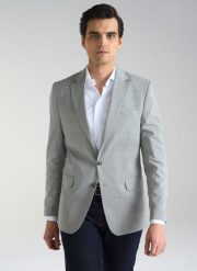 PAKO LORENTE – Szara marynarka męska z wełną. Szare marynarki męskie Pako Lorente, bez wzorów, z wełny, casualowe. Za 549.99 zł.