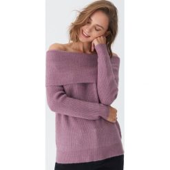 Sweter z odkrytymi ramionami - Fioletowy. Fioletowe swetry damskie House. Za 79.99 zł.