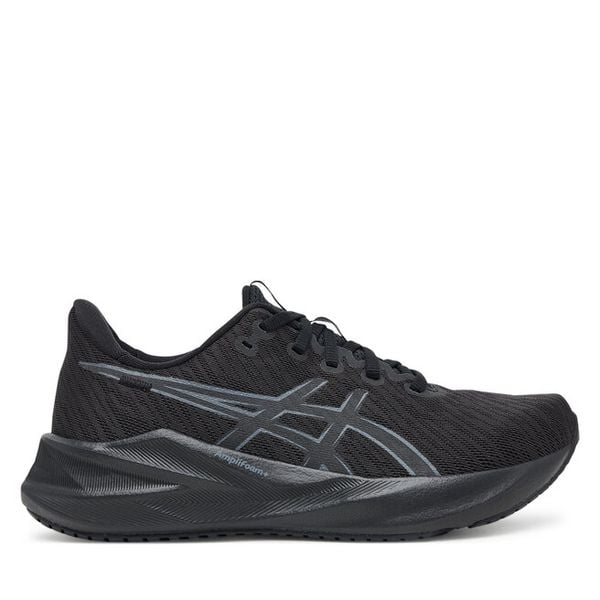 Buty do biegania Asics. Czarne obuwie sportowe damskie Asics, bez wzorów, do biegania. Za 303.99 zł.