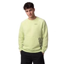 Męska bluza do gry w padla Padel Siroko Chiquita Lime. Zielone bluzy męskie SIROKO, m, bez wzorów, z materiału, bez kaptura. Za 216.00 zł.