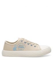 Moomin Trampki CA-SS24-166MMN Beżowy. Brązowe trampki i tenisówki dziewczęce Moomin, bez wzorów, z materiału, bez zapięcia. Za 49.99 zł.