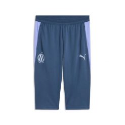 Spodnie treningowe 3/4 OM 2026/27. Niebieskie eleganckie spodnie męskie Puma, l, bez wzorów, z materiału, na fitness i siłownię. Za 325.00 zł.