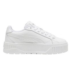 Buty sportowe Puma Karmen Ii Jr. Białe obuwie sportowe damskie Puma, bez wzorów, z materiału, trekkingowe. Za 390.00 zł.