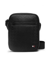 Tommy Hilfiger Saszetka Th Embossed Flag Mini Reporter AM0AM14193 Czarny. Czarne saszetki męskie Tommy Hilfiger, ze skóry. Za 296.99 zł.