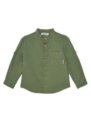 Original Marines Koszula DFP2078CM Zielony Regular Fit. Zielone koszule dla chłopców Original Marines, bez wzorów, z bawełny, bez kołnierzyka, bez ramiączek. Za 69.99 zł.