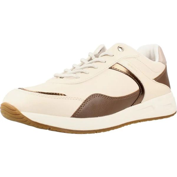 Buty GEOX D65NQA 0BC9B D BULMYA Beżowy. Brązowe obuwie sportowe damskie Geox, bez wzorów, z syntetyku, na fitness i siłownię. Za 360.99 zł.