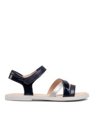 Geox Sandały J S.Karly G. D J5235D 002BJ C4002 S Granatowy. Niebieskie sandały dziewczęce Geox, ze skóry, bez zapięcia. Za 169.99 zł.
