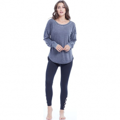 Sweter "Leanne" w kolorze szarym. Szare swetry damskie BALANCE COLLECTION, z bawełny, z okrągłym kołnierzem. W wyprzedaży za 65.95 zł.