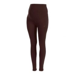Legginsy ciążowe dla kobiet Joma. Brązowe legginsy damskie Joma, m, bez wzorów, z materiału, z podwyższonym stanem, długie, na fitness i siłownię. Za 146.50 zł.
