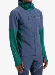 Bluza z kapturem męska La Sportiva Session Tech Hoody. Niebieskie bluzy męskie La Sportiva, m, z aplikacjami, z materiału, z kapturem. Za 636.89 zł.