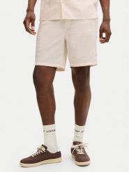 Jack & Jones Szorty materiałowe St.Jaiden 12293471 Kremowy Relaxed Fit. Białe szorty męskie Jack & Jones, m, bez wzorów, z bawełny. Za 129.99 zł.