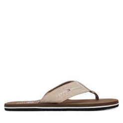 Japonki Tommy Hilfiger. Brązowe klapki męskie Tommy Hilfiger. Za 179.99 zł.