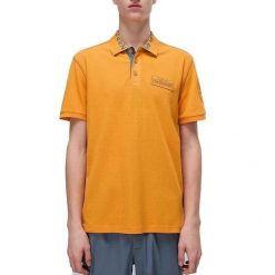 NAPAPIJRI E AMUNDSEN Pomarańczowy. Brązowe koszulki polo męskie Napapijri, m, bez wzorów, z tkaniny, bez ramiączek. Za 358.99 zł.