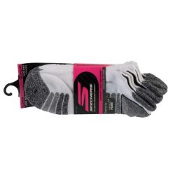 Skarpetki sportowe damskie 3pk Womens Perf White Color Pop. Białe skarpety damskie Skechers, bez wzorów, z materiału. Za 59.99 zł.