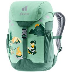 Plecak turystyczny dla dziecka Deuter Schmusebar - spearmint/seagreen. Szare torby i plecaki dziecięce Deuter, z materiału, małe. Za 184.69 zł.