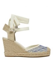 Guess Espadryle FLJCRN FAB04 Beżowy. Brązowe sandały damskie Guess, z aplikacjami, z materiału, bez obcasa, bez zapięcia. W wyprzedaży za 419.99 zł.