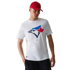 Koszulka Blue Jays Nos MLB Regular. Białe koszulki sportowe męskie New Era, xl, bez wzorów, z materiału, bez kołnierzyka, bez ramiączek, trekkingowe. Za 174.00 zł.