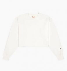 Damska bluza Champion Crewneck weatshirt 112692-WW001. Czerwone bluzy damskie Champion, xs, bez wzorów, z bawełny, bez kaptura, trekkingowe. Za 239.35 zł.