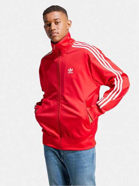 Adidas Bluza adicolor Classics IJ7060 Czerwony Loose Fit. Czerwone bluzy męskie Adidas, m, bez wzorów, z syntetyku, bez kaptura. Za 210.99 zł.