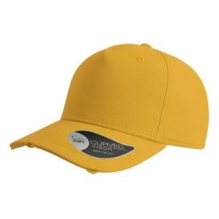 Czapka 5panelowa Cargo Weathered Visor. Żółte czapki i kapelusze damskie ATLANTIS, bez wzorów. Za 51.99 zł.