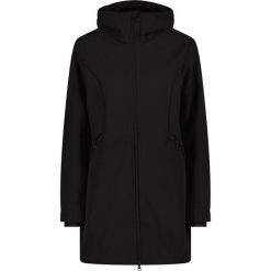 Parka z sztucznym futrem softshell damska CMP. Czarne parki damskie CMP, na zimę, uniwersalny, bez wzorów, z materiału. Za 512.75 zł.