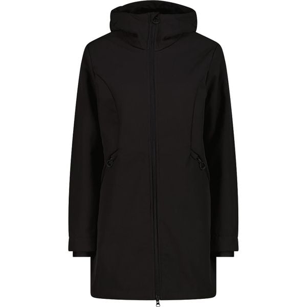 Parka z sztucznym futrem softshell damska CMP. Czarne parki damskie CMP, na zimę, uniwersalny, bez wzorów, z materiału. Za 515.40 zł.
