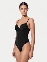 Guess Body O6BM03 K4994 Czarny. Czarne body damskie Guess, z aplikacjami, z syntetyku. Za 369.99 zł.