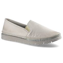 Złote Półbuty Maciejka Damskie Modne Lekkie Buty. Żółte półbuty damskie Maciejka, na lato, bez wzorów, ze skóry, eleganckie, bez obcasa, na koturnie, bez zapięcia. Za 288.99 zł.