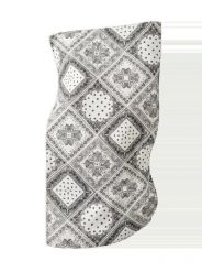 Chusta damska WINGS 180x90 cm wzór paisley bandana. Czarne szaliki i chusty damskie Wings, bez wzorów, z bawełny, eleganckie. Za 59.90 zł.
