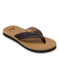 Sandały dla Mężczyzn CARVER SQUISH Brązowy. Brązowe sandały męskie Quiksilver, z gumy, bez zapięcia. Za 129.99 zł.