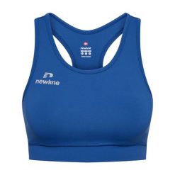 Koszulka damska Newline Athletic. Niebieskie koszulki sportowe damskie Newline, xs, bez wzorów, z elastanu, bez kołnierzyka, bez ramiączek, do biegania. Za 134.00 zł.