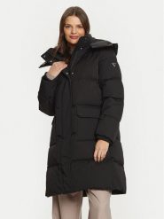 Guess Płaszcz zimowy Belkisa W4BL0B WGJR2 Czarny Regular Fit. Czarne płaszcze damskie Guess, na zimę, l, z aplikacjami, z syntetyku, bez kaptura. Za 719.99 zł.