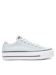Converse Trampki Chuck Taylor All Star Lift Platform A11876C Błękitny. Niebieskie trampki i tenisówki damskie Converse, bez wzorów, z materiału, retro, bez zapięcia. Za 259.99 zł.