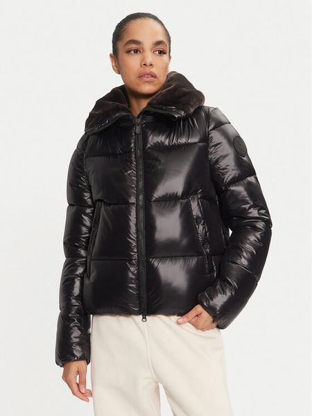 Save The Duck Kurtka zimowa D30974W LUCK19 Czarny Regular Fit. Czarne kurtki damskie SAVE THE DUCK, na zimę, bez wzorów, z syntetyku, bez kaptura. Za 749.99 zł.