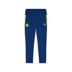 Spodnie dresowe OM 2025/26. Niebieskie spodnie sportowe męskie Puma, l, bez wzorów, z dresówki, do biegania. Za 333.33 zł.