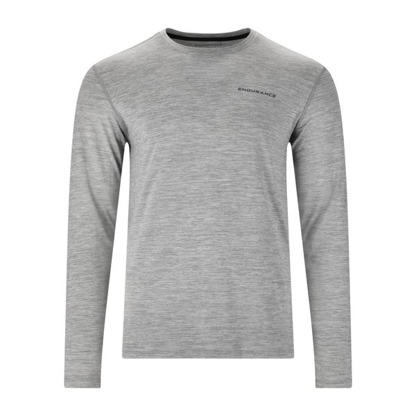 T-shirt z długim rękawem Endurance Abdon. Szare koszulki sportowe męskie Endurance, bez wzorów, bez kołnierzyka, bez ramiączek, na fitness i siłownię. Za 147.50 zł.