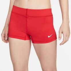 Szorty damskie Nike Performance. Czerwone szorty sportowe damskie Nike, bez wzorów, sportowe, do siatkówki. Za 250.50 zł.