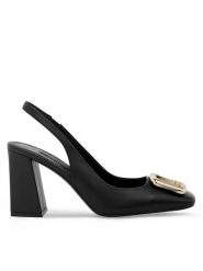 GINO ROSSI Czółenka SILVA-SL2275-1 Czarny. Czarne czółenka damskie Gino Rossi, bez wzorów, ze skóry, bez obcasa, bez zapięcia. Za 97.99 zł.