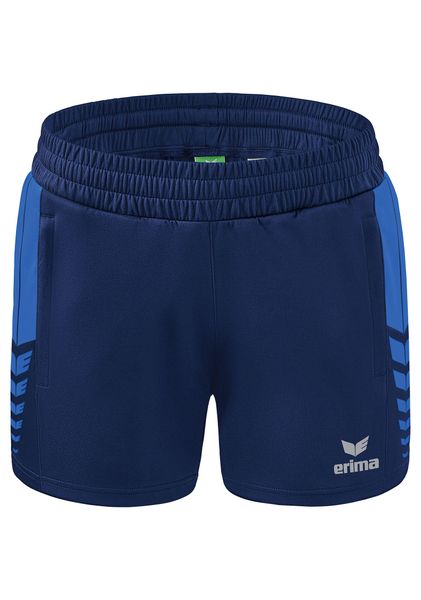 Szorty damskie Erima Worker Six Wings. Niebieskie szorty damskie Erima, s, bez wzorów, z materiału. Za 144.00 zł.
